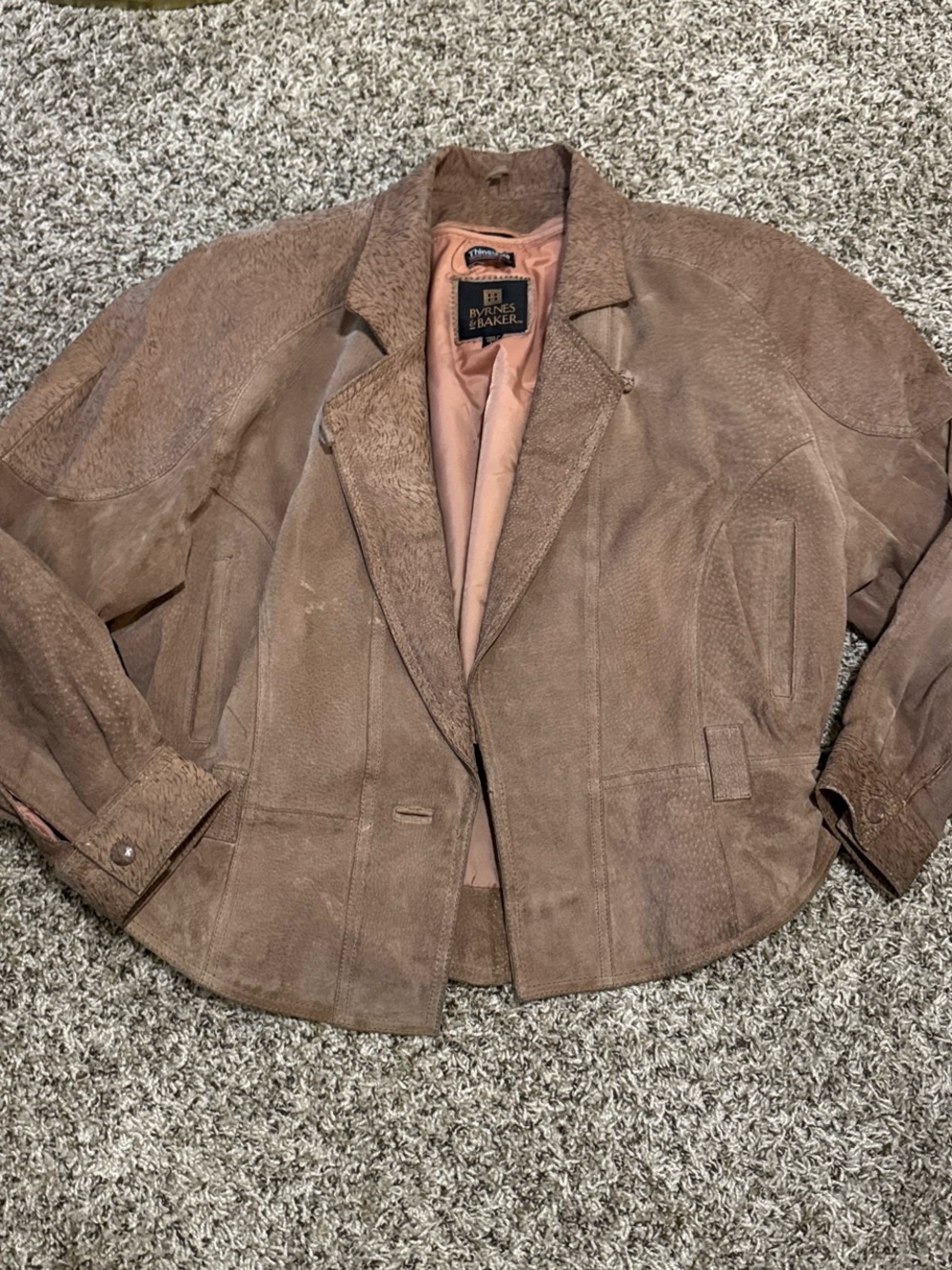 Vintage Byrnes and Baker Leather Jacket